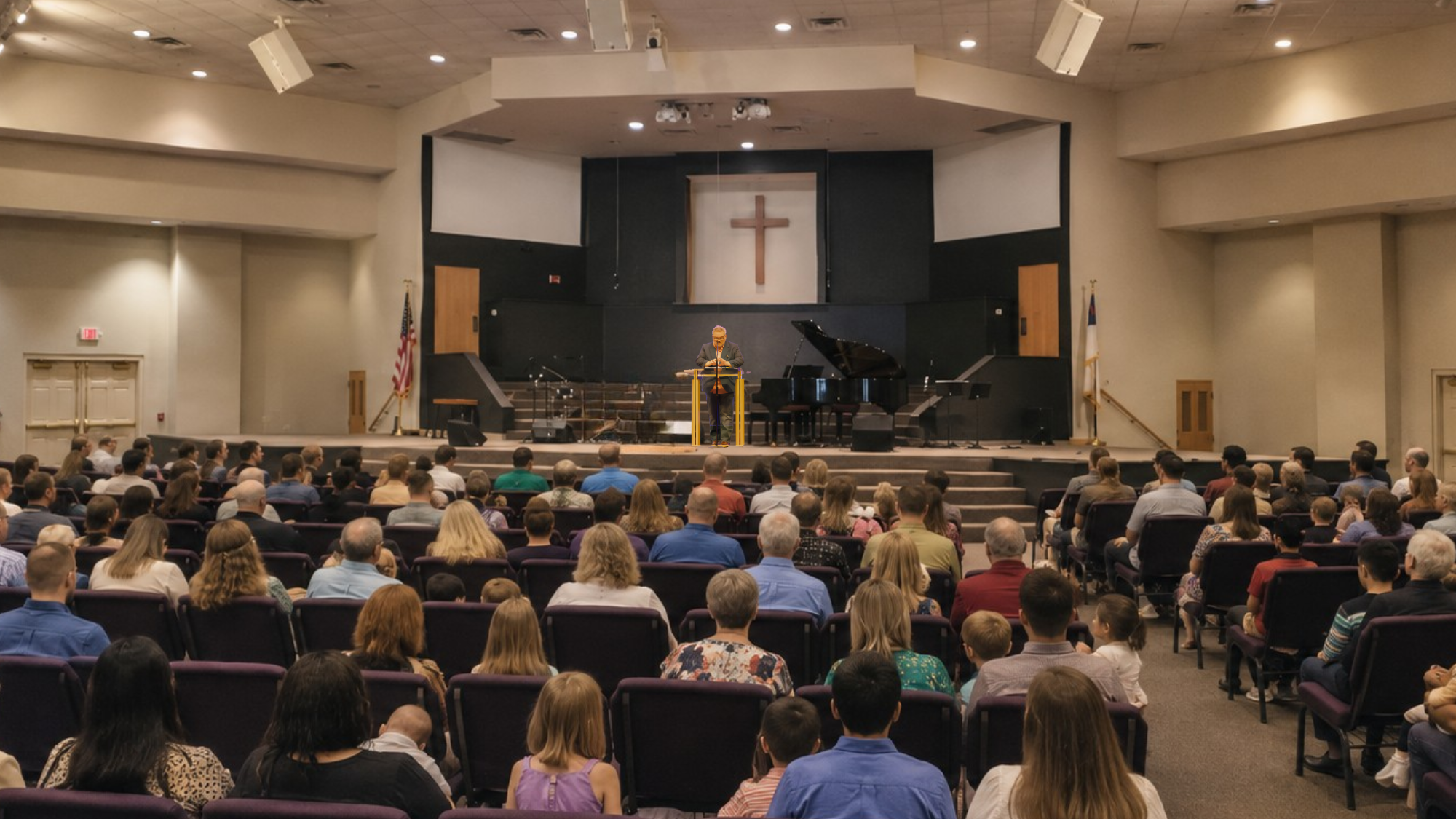 DRBC congregation worshiping together
